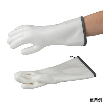 アズワン 耐冷熱耐切創 シリコン手袋 ホワイト L 4-6698-04 1双（直送品）