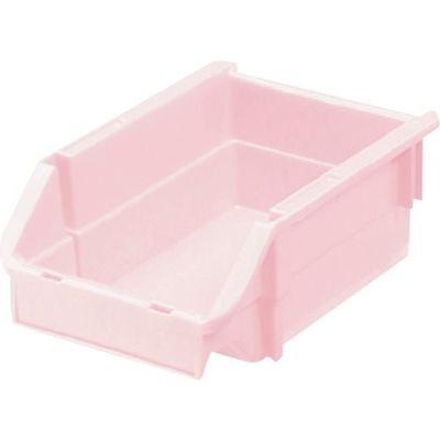 三菱ケミカル ヒシ T型コンテナ(ネスティングタイプ) パステルピンク W132×D200×H90 PAT-2-PN 1個 368-9400（直送品）