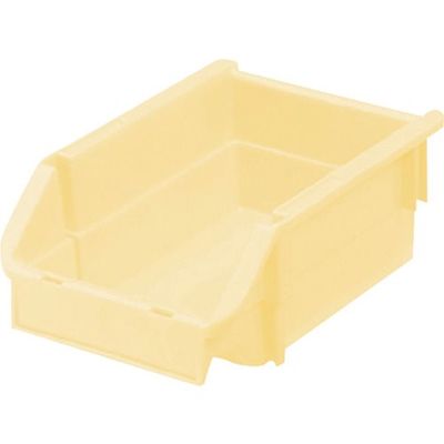 三菱ケミカル ヒシ T型コンテナ(ネスティングタイプ) パステルイエロー W132×D200×H90 PAT-2-PY 1個（直送品）
