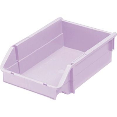 三菱ケミカル ヒシ T型コンテナ(ネスティングタイプ) パステルパープル W192×D285×H90 PAT-3-PA 1個（直送品）