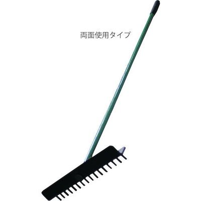 岩崎製作所 IWA 樹脂製(柄 アルミ製)バンカーレーキ[[R3]]型(両面タイプ) 54BR03A 1セット(12個) 510-2181（直送品）