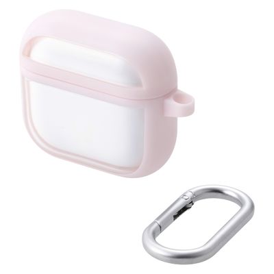 AirPods 4 ケース 用 耐衝撃 カバー 衝撃吸収 落下防止 ピンク AVA-AP06TSLFCPN エレコム 1個（直送品）