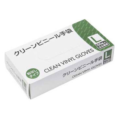 ミズムジャパン MISM クリーンビニール手袋 粉なし L 100枚 CP-004 1箱（直送品）