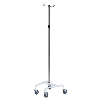 松吉医科器械 マツヨシ エコノミーIVスタンド MY-MV01 点滴スタンド ガートル台 MY-MV01(ホワイト)スタッキング 1台（直送品）