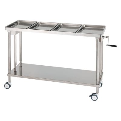 【軒先渡し】松吉医科器械 マツヨシ消毒盤台(4枚用) MY-WC0050 ハンドル手動昇降式 1台（直送品）