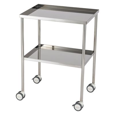 【軒先渡し】松吉医科器械 マツヨシサイレントカート(FL400) 四方枠付 回診車 SWG-FL04(600X450X825 1台（直送品）