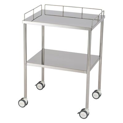 【軒先渡し】松吉医科器械 マツヨシサイレントカート(FL400) 手摺付 回診車 SWG-FL01(600X450X850 1台（直送品）