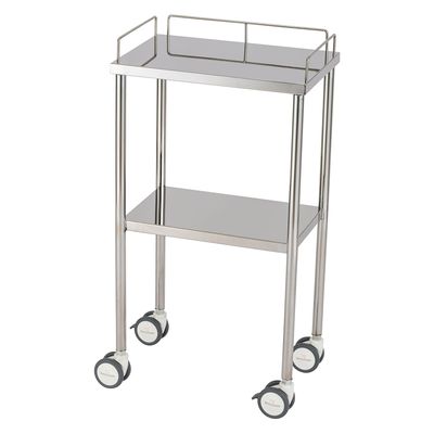 【軒先渡し】松吉医科器械 マツヨシサイレントカート(FL400) 手摺付 回診車 SWG-FL05(450X300X850 1台（直送品）