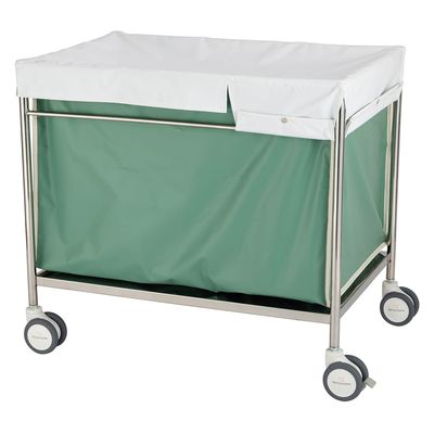 【軒先渡し】松吉医科器械 マツヨシ 蓋付きランドリーカートL MY-WC04L MY-WC04L(886X586X805 1台（直送品）