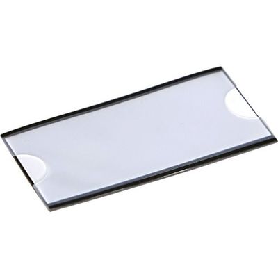 トラスコ中山 TRUSCO マグネット式見出しプレート 40X80 黒 10枚入 MGP-40X80-BK 1パック(10枚)（直送品）