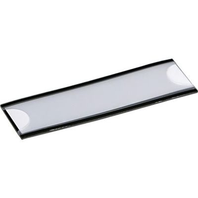 トラスコ中山 TRUSCO マグネット式見出しプレート 25X80 黒 10枚入 MGP-25X80-BK 1パック(10枚)（直送品）