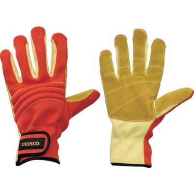 トラスコ中山 TRUSCO 耐切創手袋 防災レスキュー仕様M オレンジ TRF120A-M-OR 1双 631-9214（直送品）