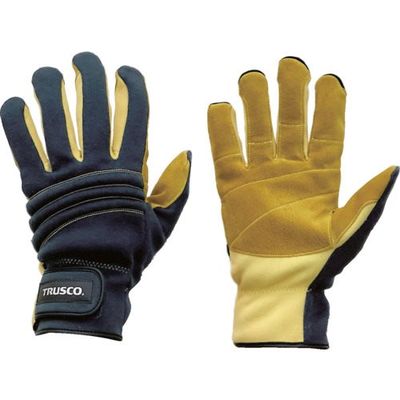 トラスコ中山 TRUSCO 耐切創手袋 防災レスキュー仕様L ネイビー TRF121A-L-NV 1双 631-9216（直送品）
