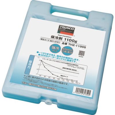 トラスコ中山 TRUSCO 保冷剤 1100g 強冷タイプ THZ-1100S 1個 651-4721（直送品）
