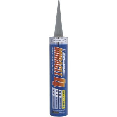 ヘルメチック 多用途弾性防水接着剤 Miracle4ーPP グレー 330ml MIRACLE4-PPGY330 1個 683-9926（直送品）