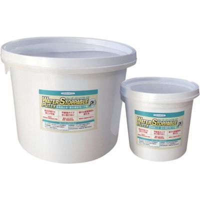 ヘルメチック 多用途不乾性止水パテ剤 ウォーターストッパブルパテ 5kg WSBP5 1個 683-5701（直送品）