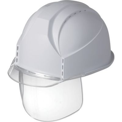 住べテクノプラスチック スミハット KKC3S型 帽体(スノーホワイト)・バイザー(クリア)・シールド付き KKC3S-B-12-C 1個（直送品）