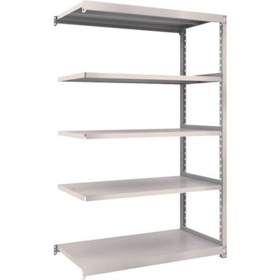 TRUSCO スチールラック M2型軽中量棚 1160×880×H1800 5段 連結 ネオグレー M2-6495B NG 1セット(1台)（直送品）
