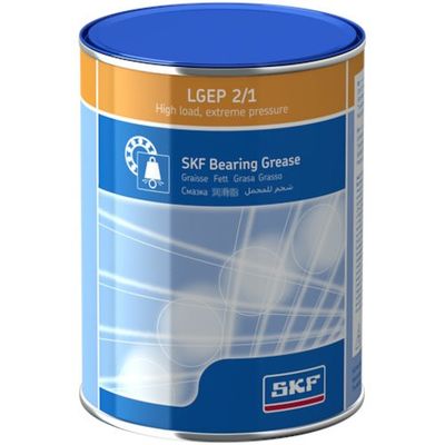 SKF 軸受用グリース 高荷重・極圧用 LGEP 2 (1kg缶入り) 2/1 1缶 564-4525（直送品）