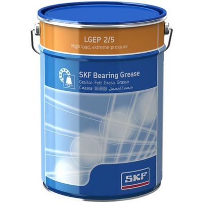 SKF 軸受用グリース 高荷重・極圧用 LGEP 2 (5kg缶入り) 2/5 1缶 564-4573（直送品）