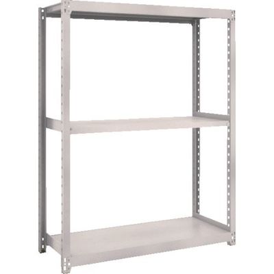 TRUSCO スチールラック M2型軽中量棚 1460X880XH1500 3段 単体 ネオグレー M2-5593 NG 1セット(1台)（直送品）