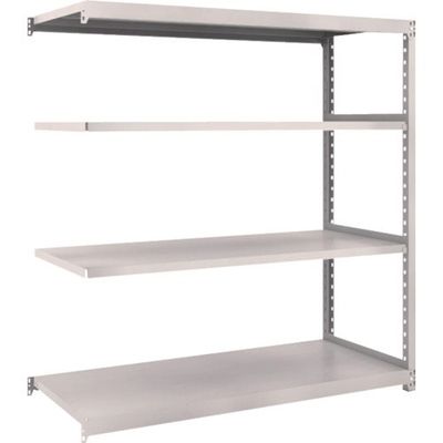 TRUSCO スチールラック M2型軽中量棚 1460×880×H1500 4段 連結 ネオグレー M2-5594B NG 1セット(1台)（直送品）