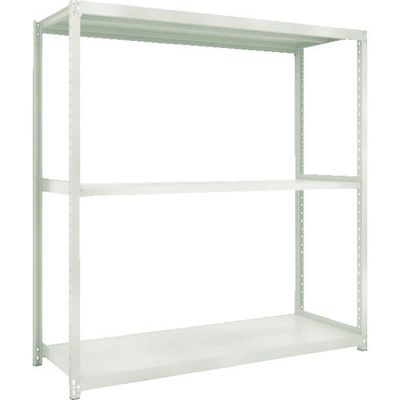 TRUSCO スチールラック M2型軽中量棚 860X880XH1800 3段 単体 ネオグレー M2-6393 NG 1セット(1台)（直送品）