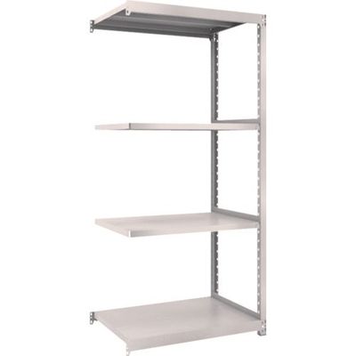 TRUSCO スチールラック M2型軽中量棚 860×880×H1800 4段 連結 ネオグレー M2-6394B NG 1セット(1台)（直送品）