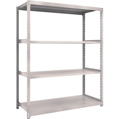 TRUSCO スチールラック M2型軽中量棚 1460×880×H1800 4段 単体 ネオグレー M2-6594 NG 1セット(1台)（直送品）