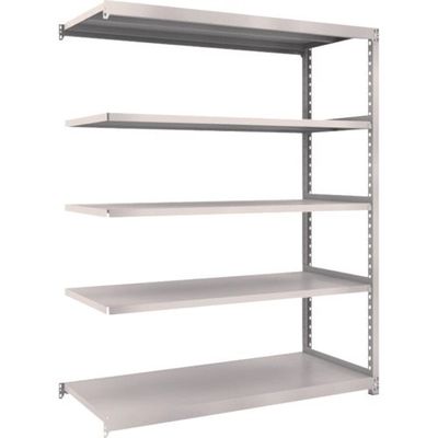 TRUSCO スチールラック M2型軽中量棚 1460×880×H1800 5段 連結 ネオグレー M2-6595B NG 1セット(1台)（直送品）