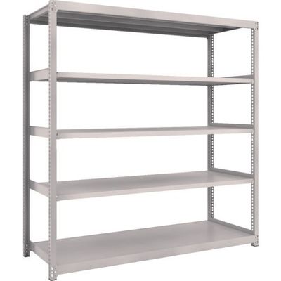 TRUSCO スチールラック M2型軽中量棚 1760×880×H1800 5段 単体 ネオグレー M2-6695 NG 1セット(1台)（直送品）