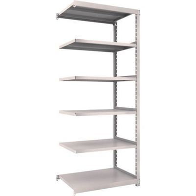 TRUSCO スチールラック M2型軽中量棚 860×880×H2100 6段 連結 ネオグレー M2-7396B NG 1セット(1台)（直送品）