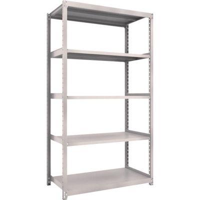 TRUSCO スチールラック M2型軽中量棚 1160X880XH2100 5段 単体 ネオグレー M2-7495 NG 1セット(1台)（直送品）