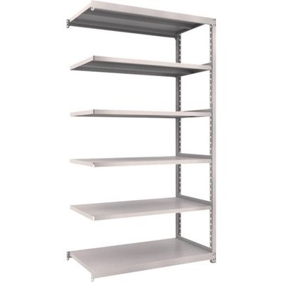 TRUSCO スチールラック M2型軽中量棚 1160×880×H2100 6段 連結 ネオグレー M2-7496B NG 1セット(1台)（直送品）