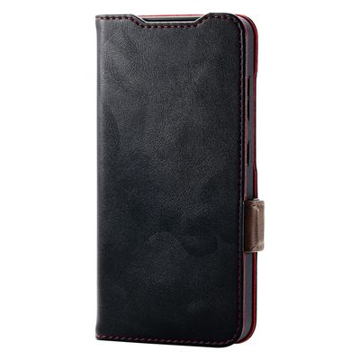 Galaxy S25 SC-51F ケース レザー 手帳型 衝撃吸収 ブラック PM-G251PLFYBK エレコム 1個（直送品）