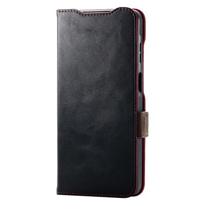 G253 ケース レザー 手帳型 衝撃吸収 ブラック PM-G253PLFYBK エレコム 1個（直送品）