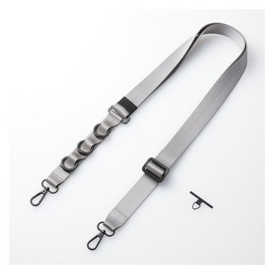 スマホ ショルダー ストラップ 97~150cm ループ付 カラビナ アッシュグレー P-STSDH1FLPCGY エレコム 1個（直送品）
