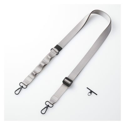 スマホ ショルダー ストラップ 97~150cm ループ付 アッシュグレー P-STSDH1FLPGY エレコム 1個（直送品）