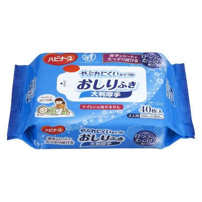 【おしりふき】ピジョンタヒラ やぶれにくいタイプのおしりふき 大判1005635 介護 からだふき 1005635 1個(40枚入（直送品）
