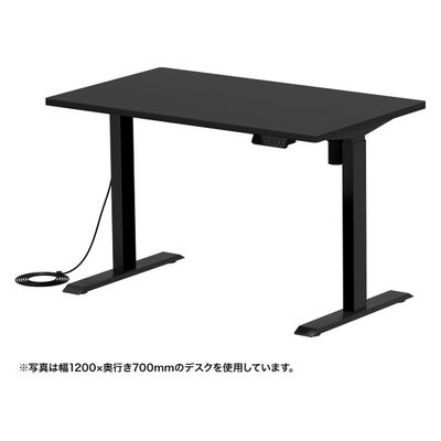 サンワサプライ e電動昇降デスク 受注生産品 幅1100×奥行650mm ブラック ERD-ER11065BK 1台（直送品）