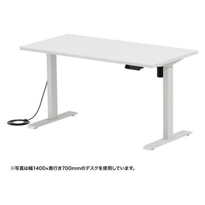 サンワサプライ e電動昇降デスク 受注生産品 幅1250×奥行650mm ホワイト ERD-ER12565W 1台（直送品）