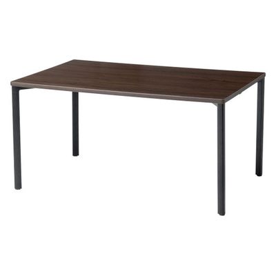 サンワサプライ eテーブル 受注生産品 幅1400×奥行900mm 濃い木目×ブラック MEF-14090M 1台（直送品）