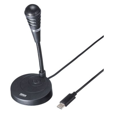 サンワサプライ  USB Type-Cマイク MM-MCTC01BK（直送品）