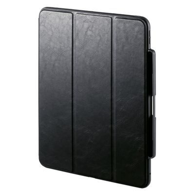 サンワサプライ  iPad Pro 13インチ（M4/2024）用タッチペン収納ポケット付きケース PDA-IPAD2014BK（直送品）