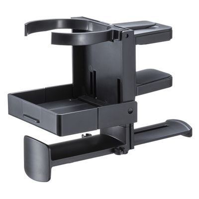サンワサプライ  ドリンクホルダー付きヘッドホンフック PDA-STN74BK（直送品）