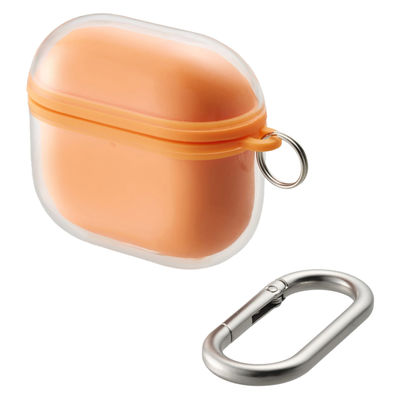 AirPods 4 ケース 用 ソフト カバー 衝撃吸収 落下防止 オレンジ AVA-AP06AIR2DR エレコム 1個（直送品）