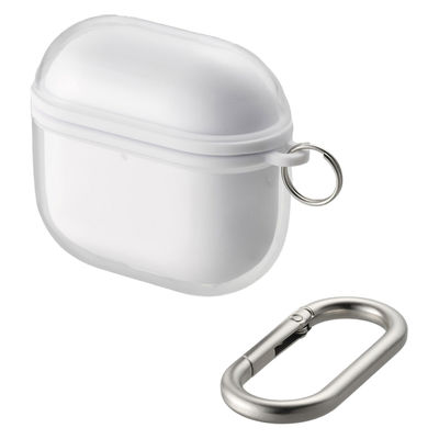 AirPods 4 ケース 用 ソフト カバー 衝撃吸収 落下防止 ホワイト AVA-AP06AIR2WH エレコム 1個（直送品）