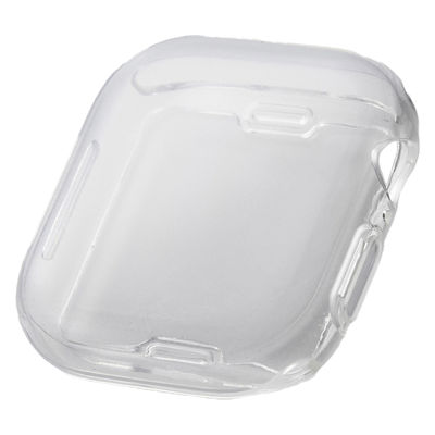 アップルウォッチ カバー Series10[46mm] フルカバー ソフト クリア AW-24AFCUCR エレコム 1個（直送品）
