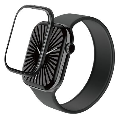 アップルウォッチ ガラス フィルム 【46mm対応】 高透明 ブラック AW-24AFLGFALBK エレコム 1個（直送品）