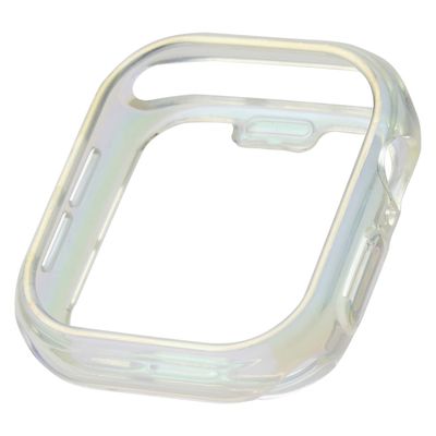 アップルウォッチ カバー Series10[42mm] バンパー ソフト オーロラクリア AW-24BBPUACR エレコム 1個（直送品）